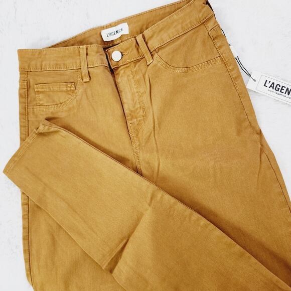 NEW L'agence Marguerite High Rise Skinny Jean Camel Tan - Picture 6 of 8
